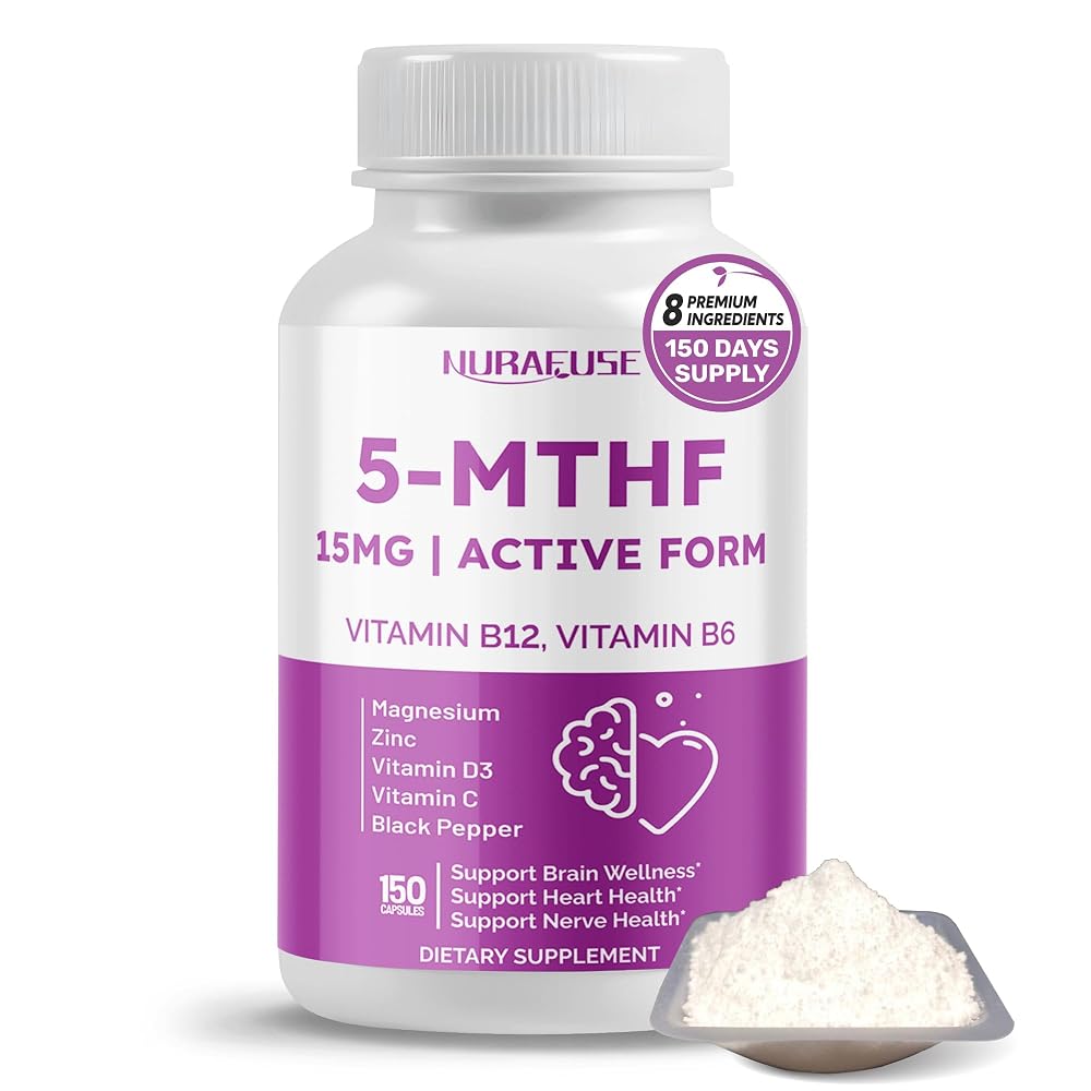 NuraFuse Methylated Vitamins 8-in-1 Nutrient Support - 150 Capsules