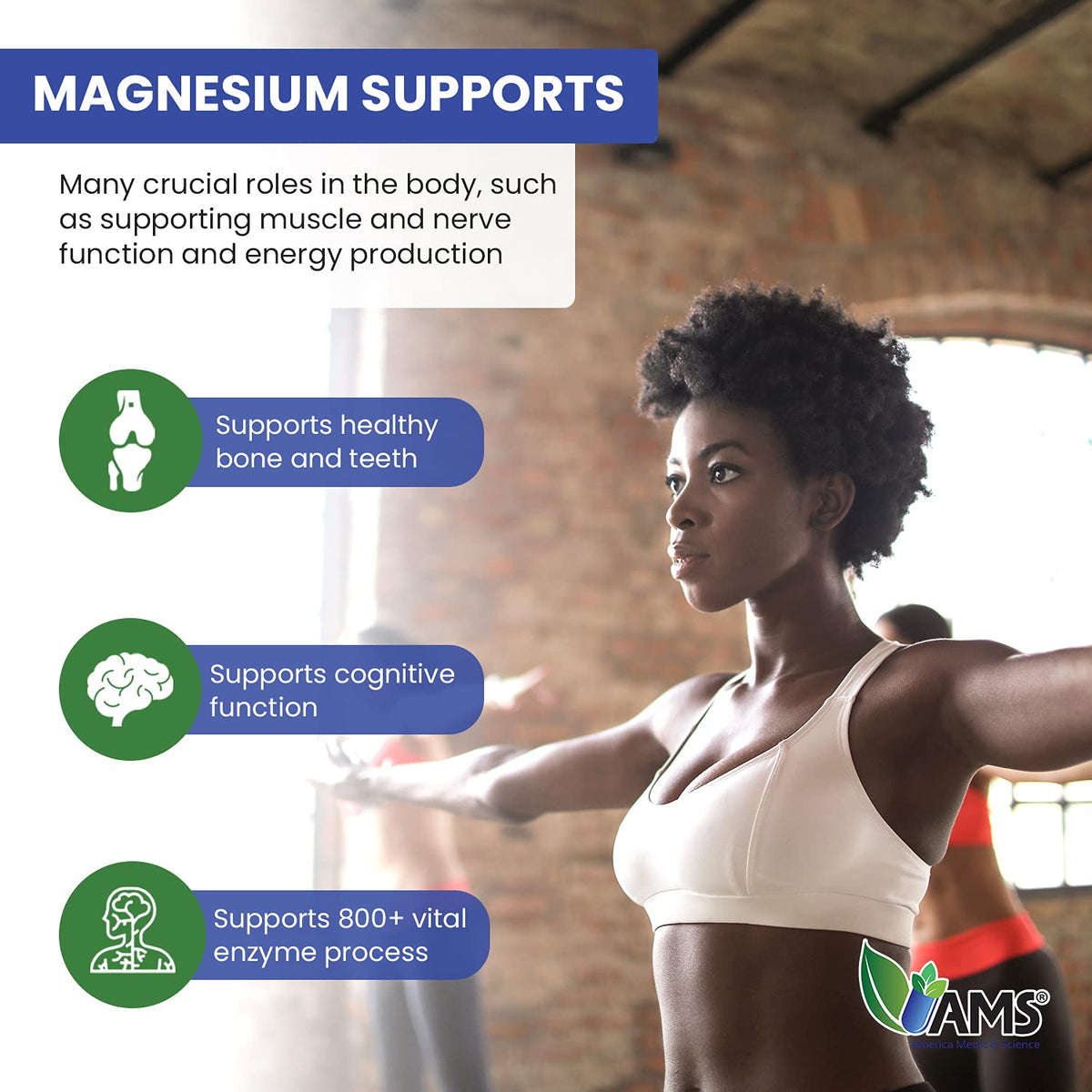 America Medic & Science Magnesium 250 mg - 100 Caplets - image 3