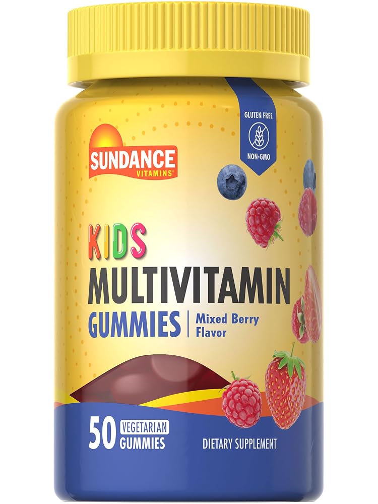 Sundance Kids Multivitamin Gummies with D3, C, B12, Zinc - 50 Count