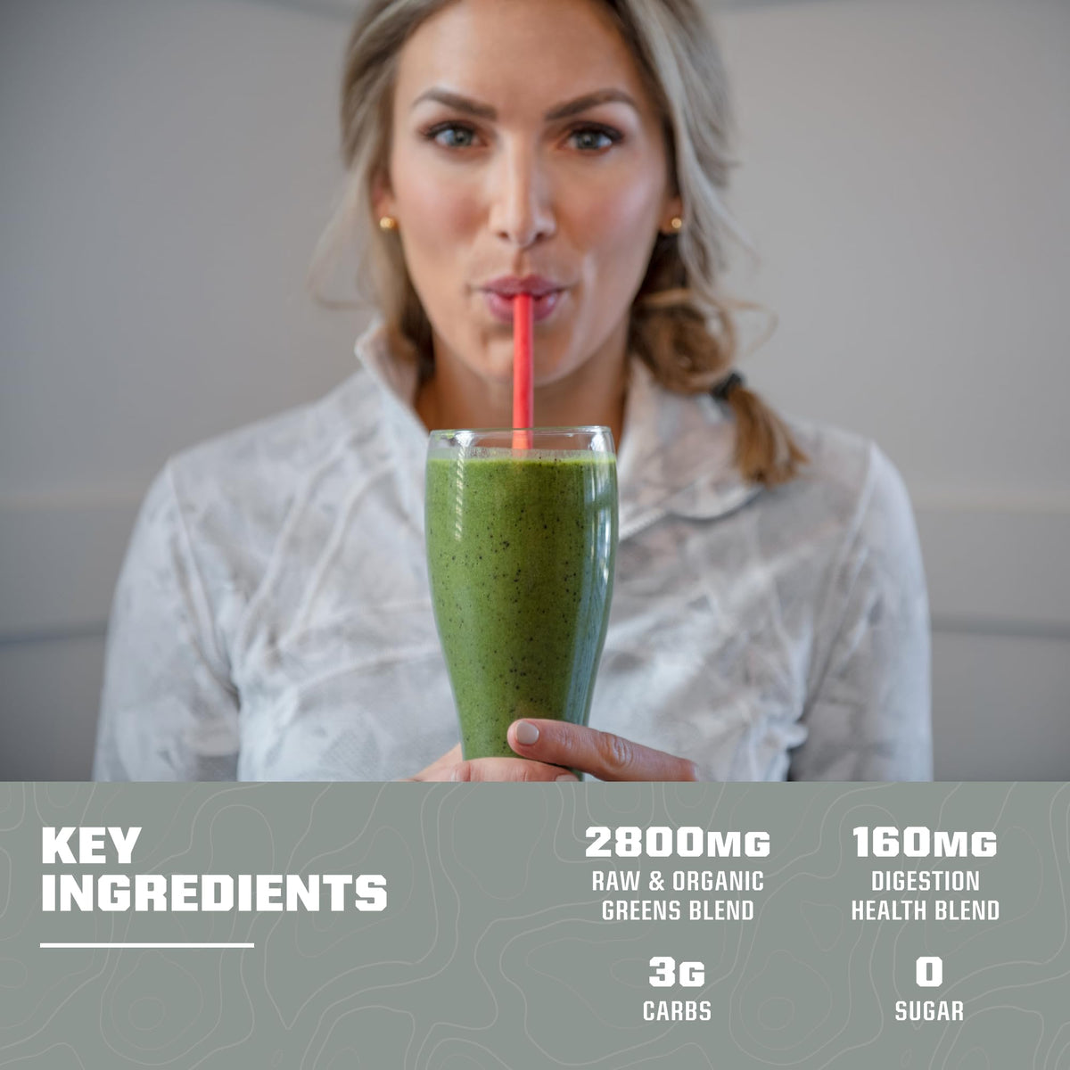 MTN OPS Daily Greens Superfood Powder Strawberry - 30 Servings - image 5