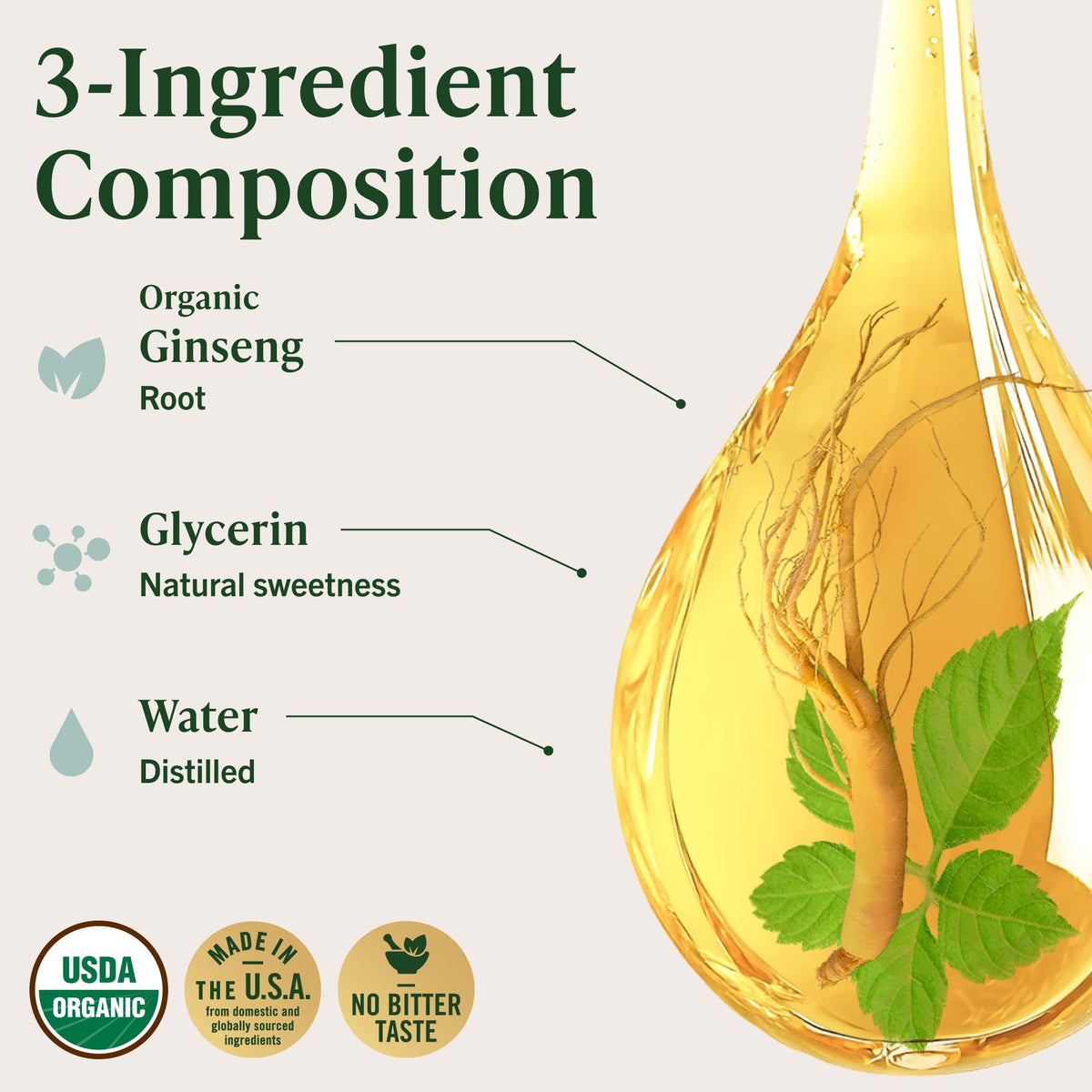 HERBAMAMA Panax Ginseng Tincture for Energy Support - 4 oz - image 5
