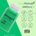 LongLifeNutri Omega 3 Fish Oil 1000mg EPA DHA - 120 Softgels - image 7