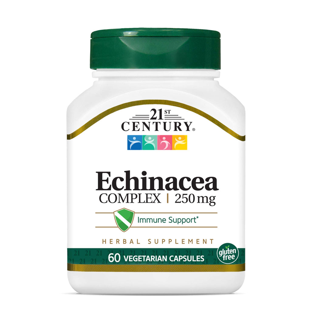 21st Century Echinacea Vegetarian Capsules - 60 Count