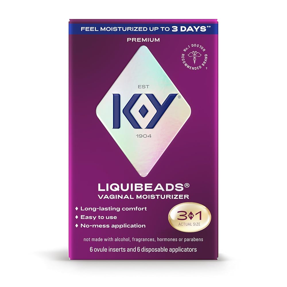 K-Y Liquibeads Silicone Vaginal Moisturizer - 6 Ovules
