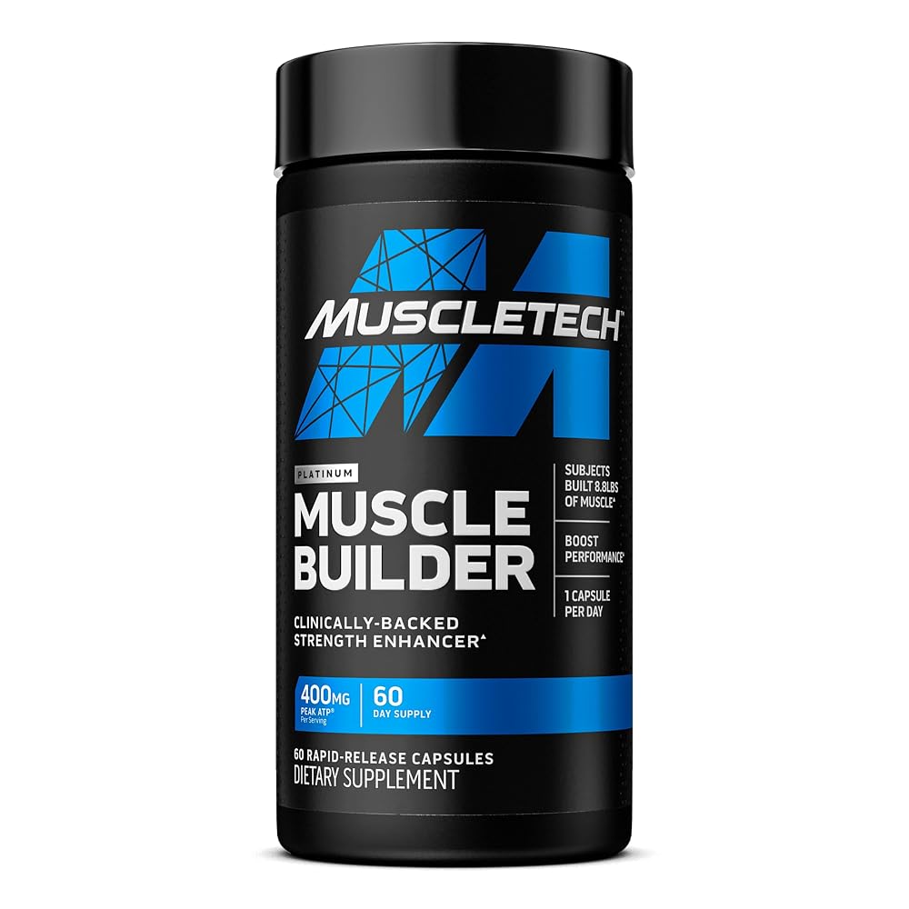 MuscleTech Platinum Muscle Builder Nitric Oxide Booster - 30 Capsules