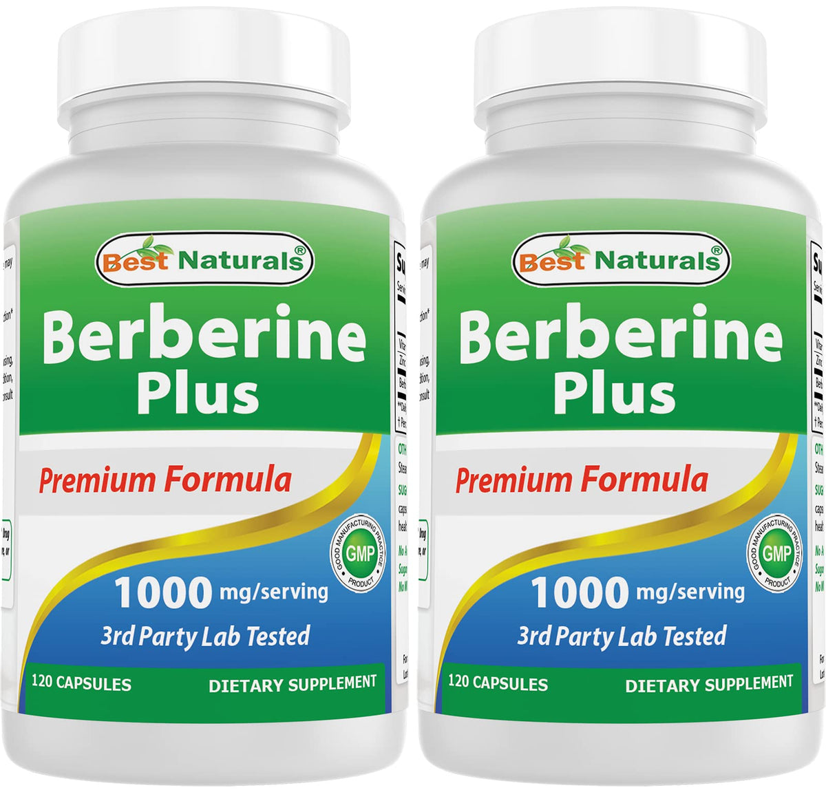 Best Naturals Berberine Plus 1000 mg - 120 Capsules