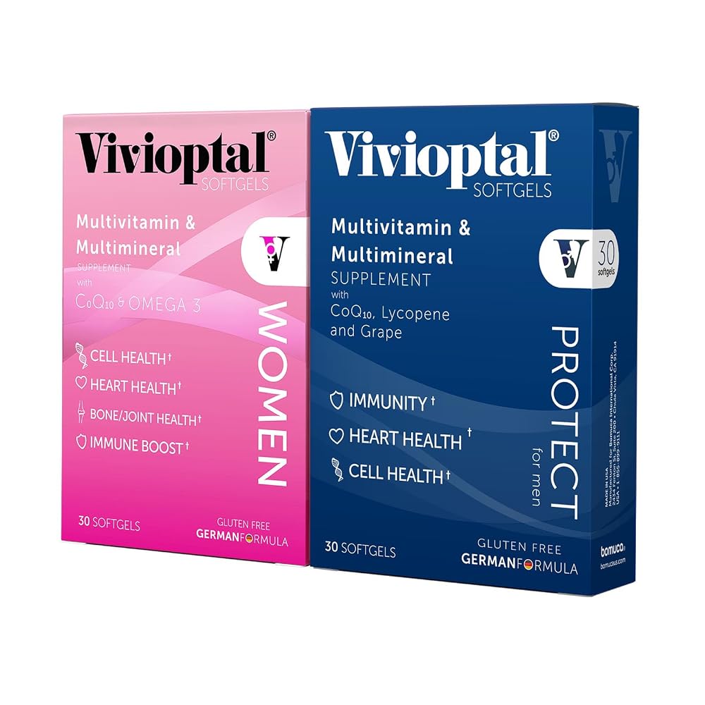 Vivioptal Vitamins for Men & Women Multivitamin - 60 Softgels