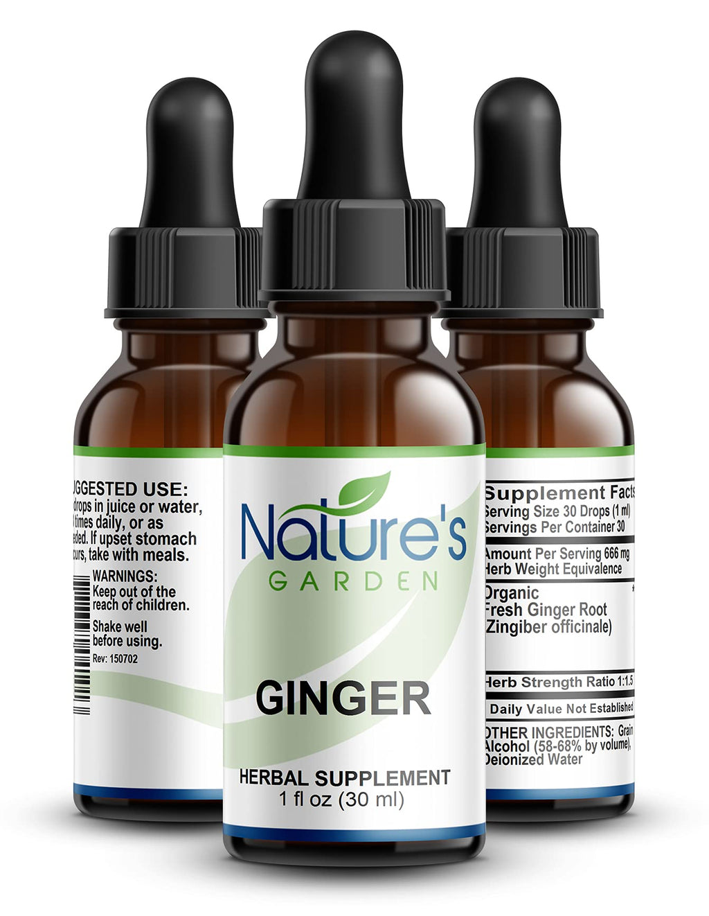 Nature's Garden Essentials Ginger Liquid Single Herb - 1 oz - image 3