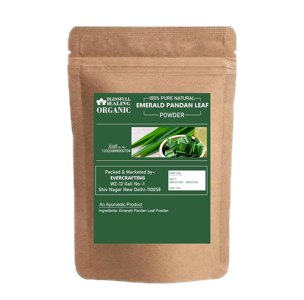 Blessfull Healing Organic Emerald Pandan Leaf Powder 100% Pure