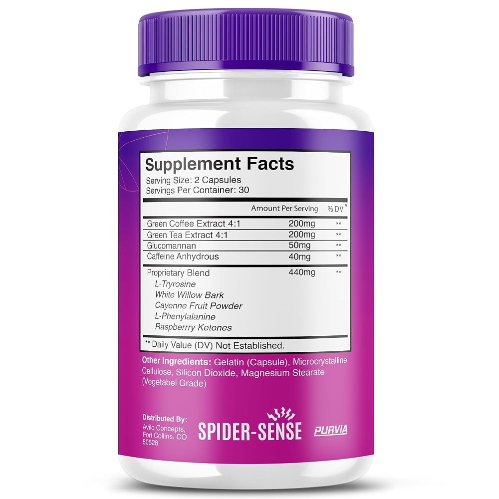 Purvia Spider Sense Pills Advanced Strength Formula - 60 Capsules - image 2
