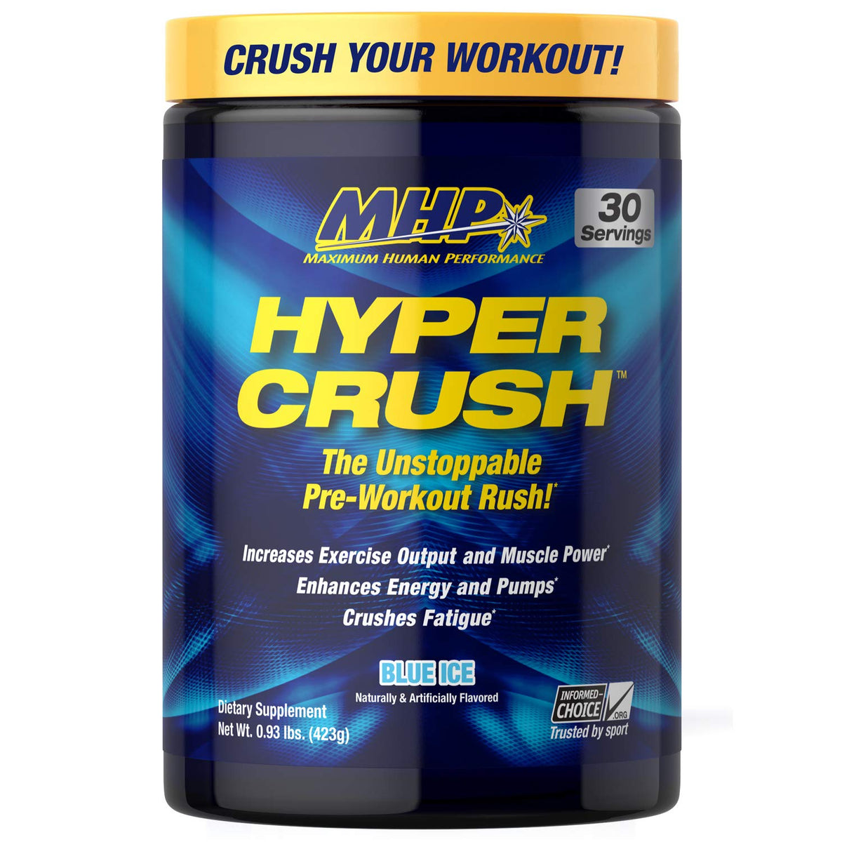 Maximum Human Performance Hyper Crush Pre-Workout Powder - 30 Servings