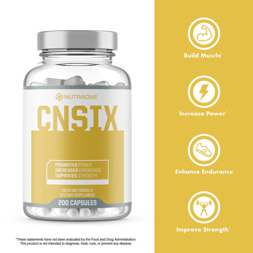 NutraOne CNSix Creatine HCL Capsules for Lean Muscle - 200 Capsules - image 4