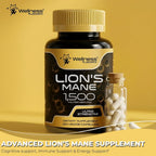 WELLNESS LABSRX Lions Mane Supplement Organic Capsules