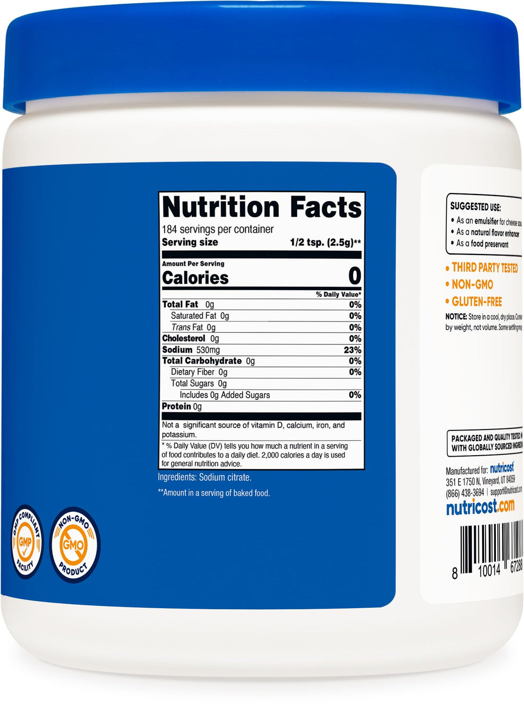 Nutricost Sodium Citrate Powder Food Grade - 1 LB - image 5