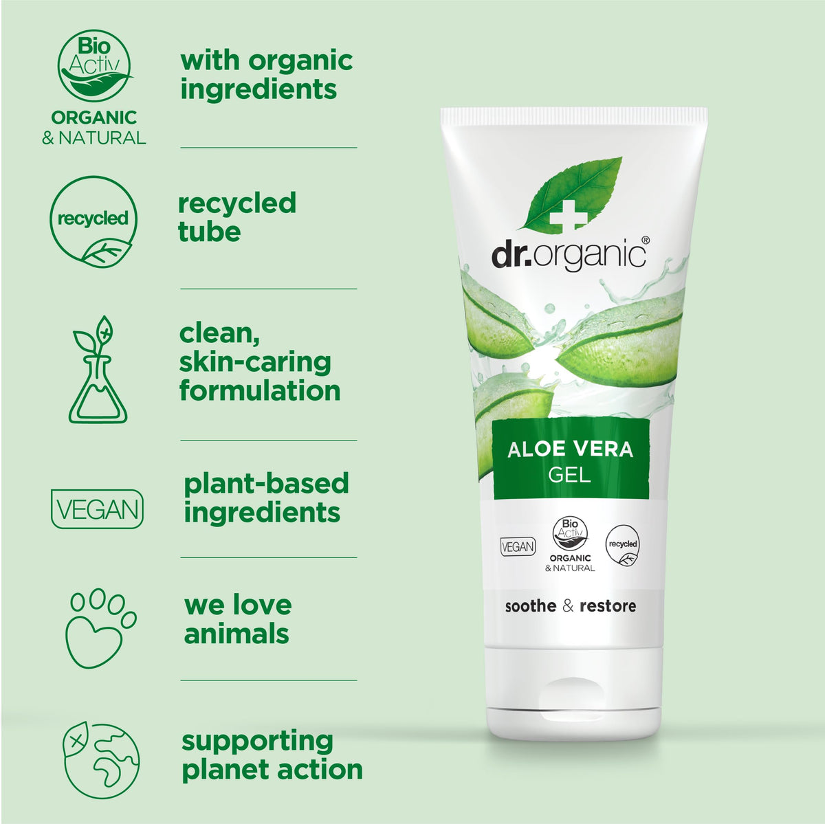 Dr. Organic Aloe Vera Gel - 200ml - image 4