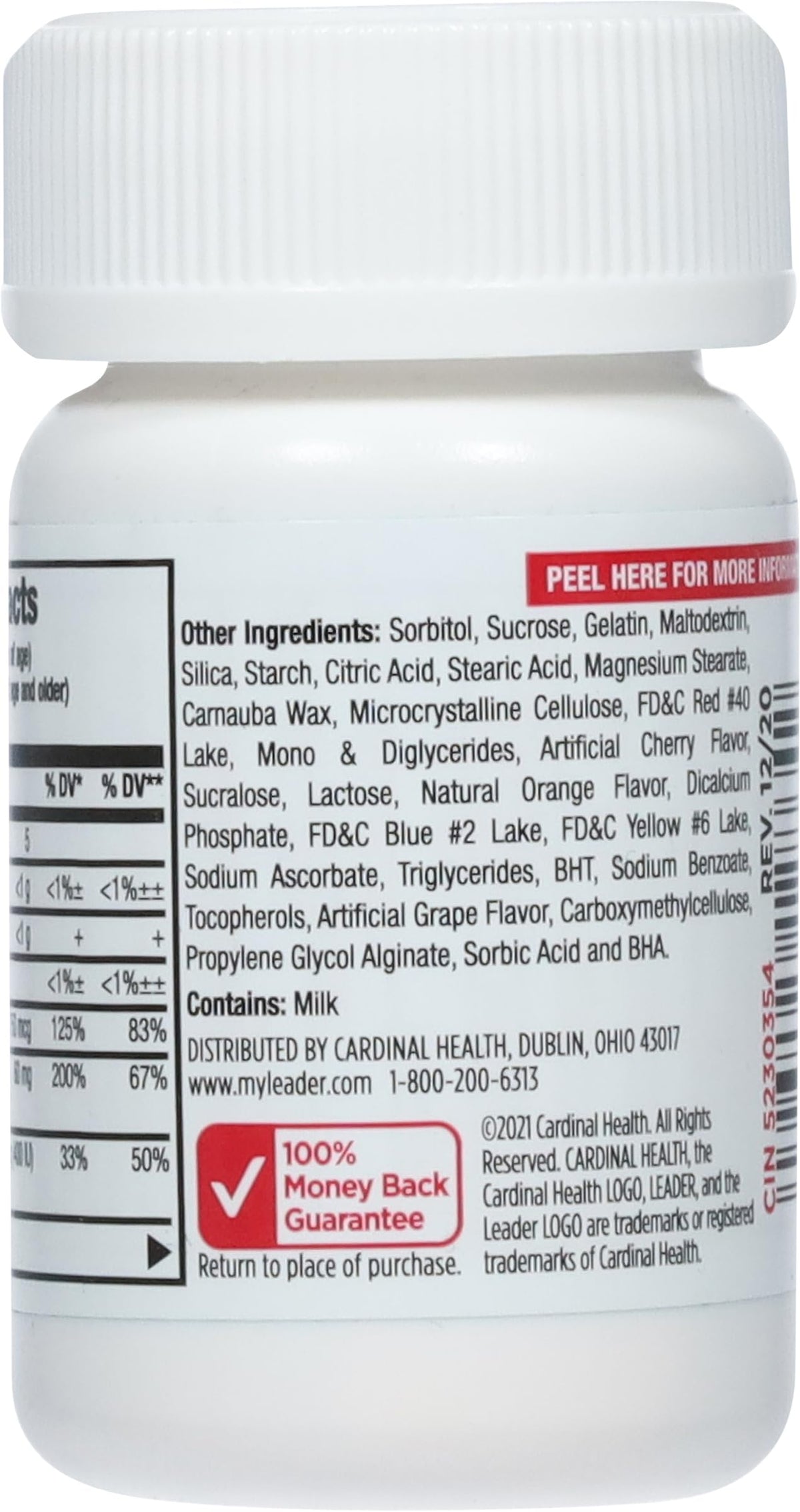 Leader Children's Multivitamin Chewable Tablets Daily Support - 30 Tablets - image 2