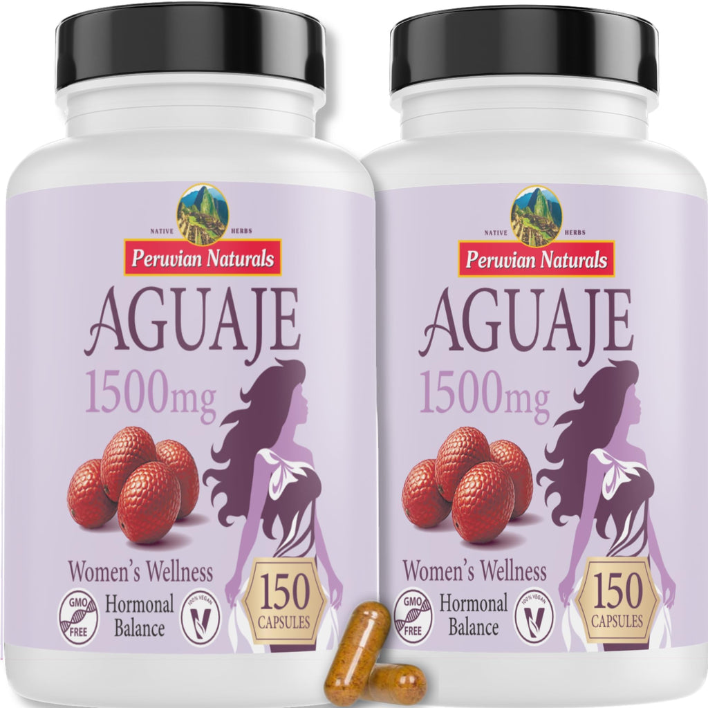 Peruvian Naturals Aguaje Capsules for Women - 300 Capsules
