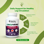 VITAMINS NATURAL CORP CircuVeins Leg and Vein Support - 60 Capsules - image 2