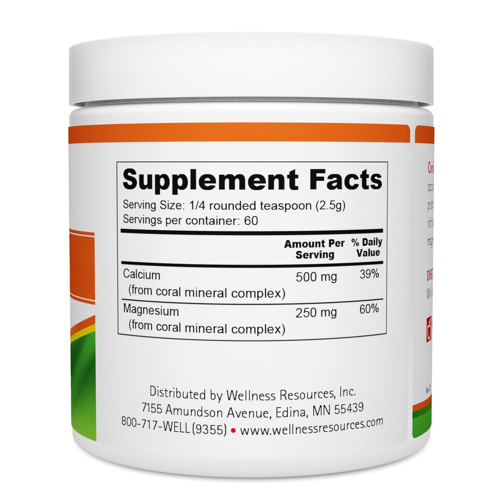 Wellness Resources Coral Calcium Powder Marine Grade - 60 Servings - image 3