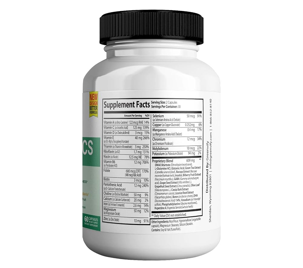 GREENVIFY Vertigenics Max Brain Support Supplement