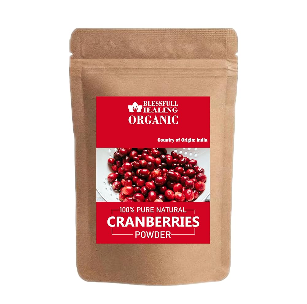 Blessfull Healing Organic Cranberries Powder 100% Pure Natural 200