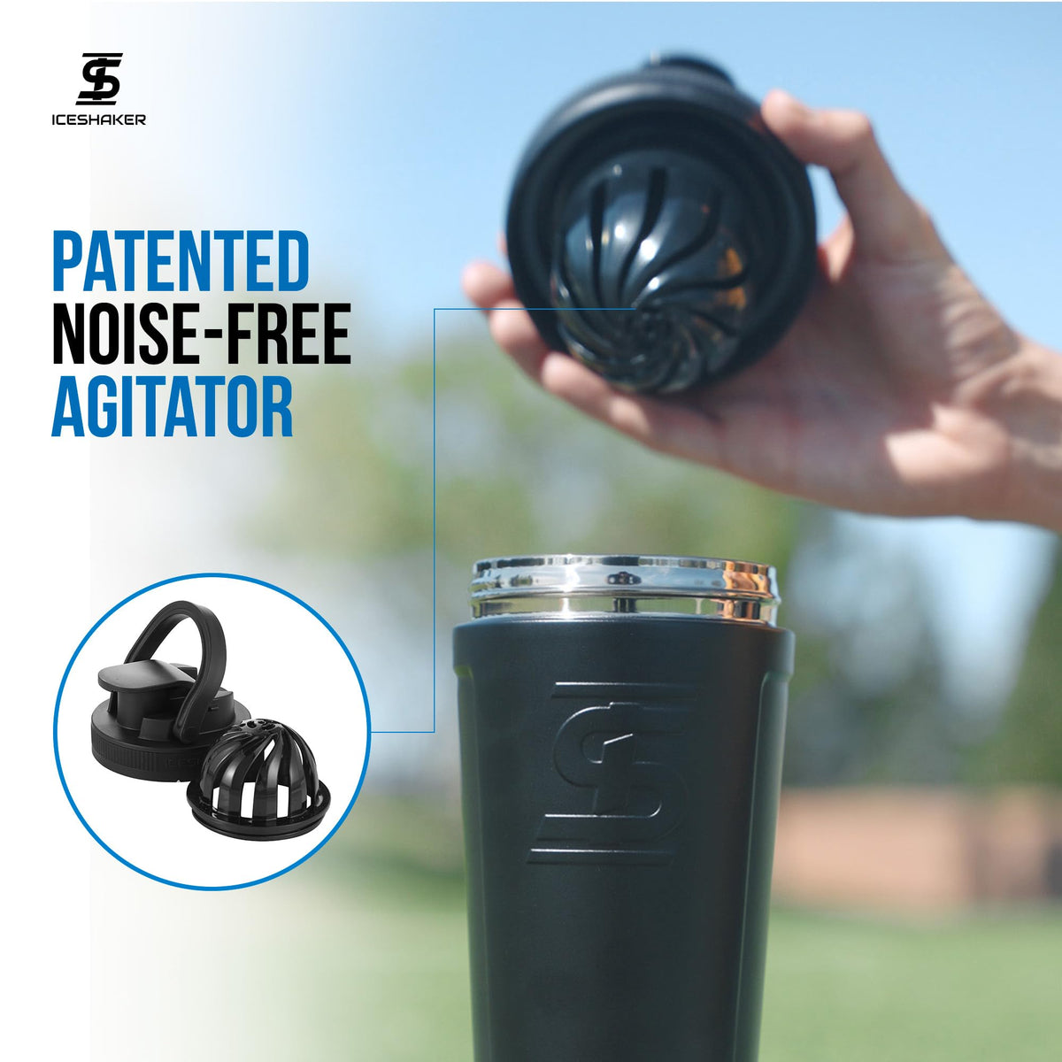 Ice Shaker Insulated Stainless Steel Shaker Bottle