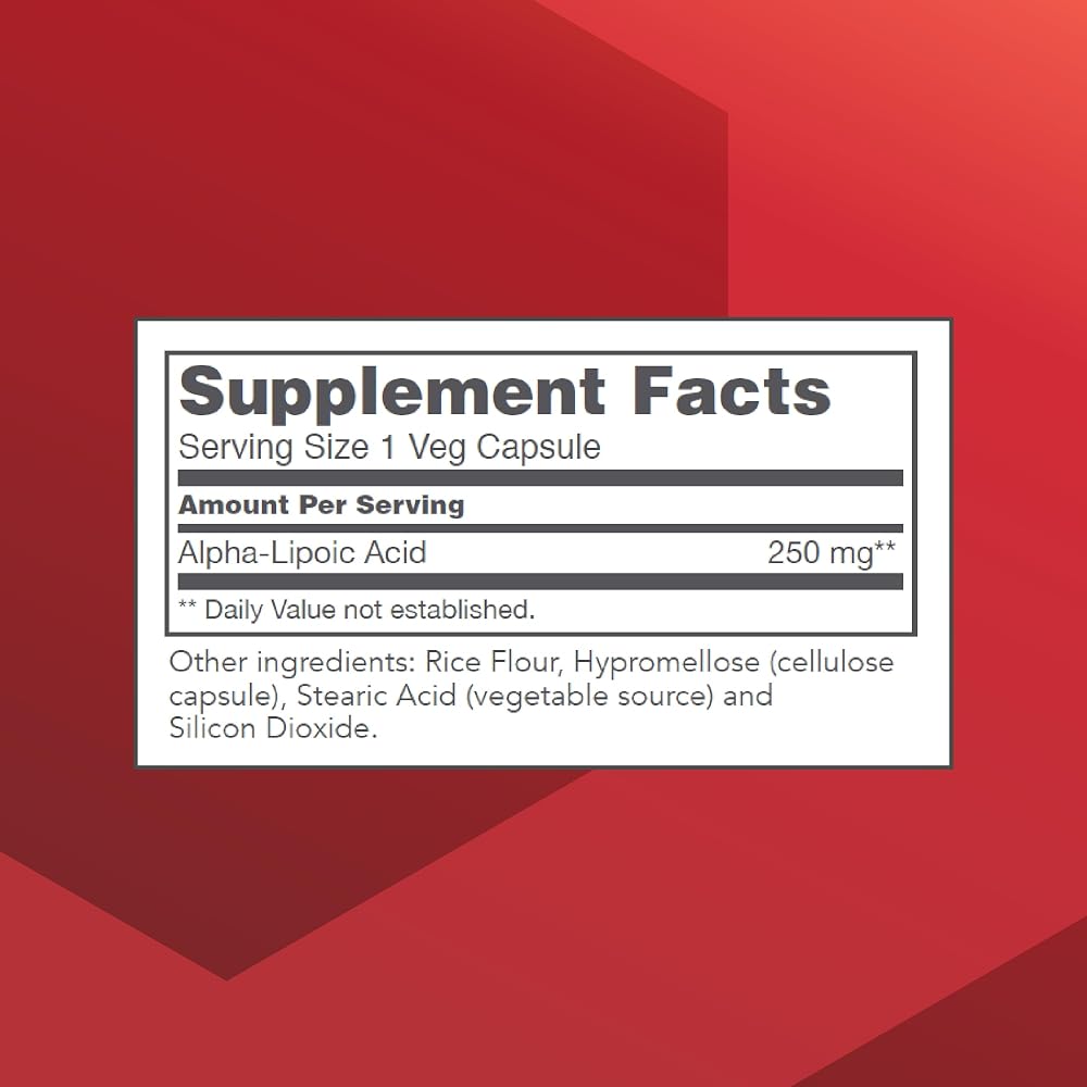 PROTOCOL FOR LIFE BALANCE Alpha Lipoic Acid 250mg - 90 Vegetarian Capsules - image 2