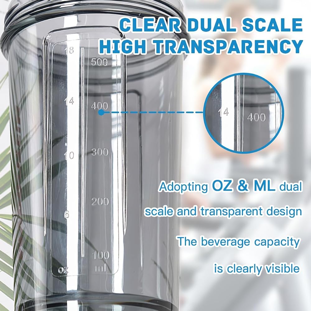 generic 18 Ounce Shaker Cup,Fashion Theme Pattern Shaker Bottle