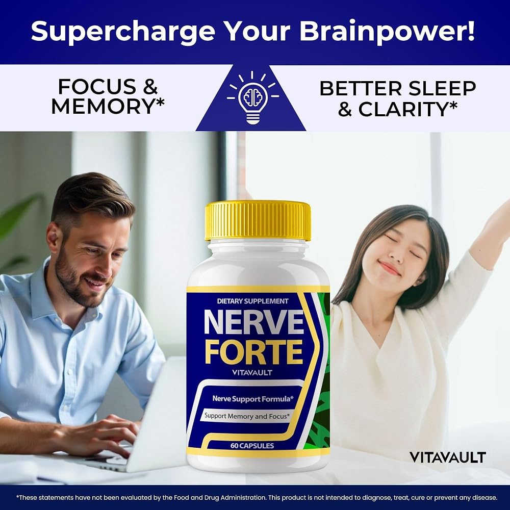 Vitavault Nerve Forte Brain Supplements for Memory and Focus - 60 Capsules - image 5