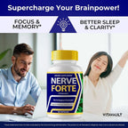 Vitavault Nerve Forte Brain Supplements for Memory and Focus - 60 Capsules - image 5