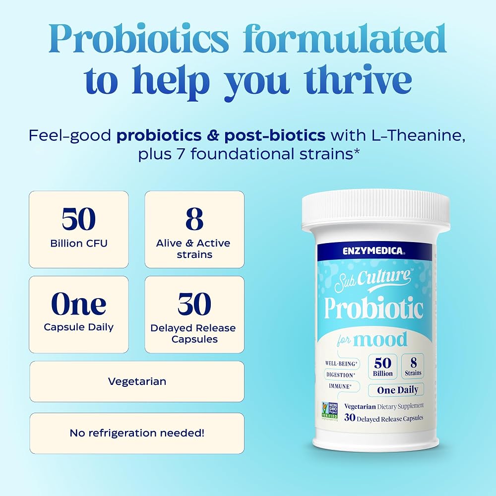 Enzymedica SubCulture Probiotic - Probiotic Supplement Capsules