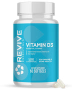 Revive MD Vitamin D3 5000 IU Immune Support - 60 Softgels