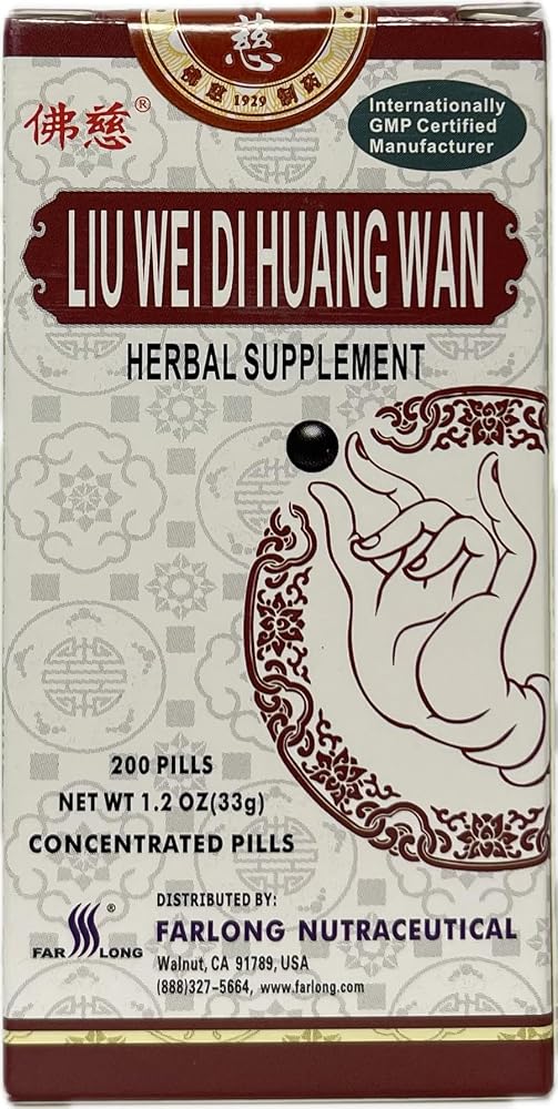 Generic Liu Wei Di Huang Wan Herbal Supplement - 200 Pills