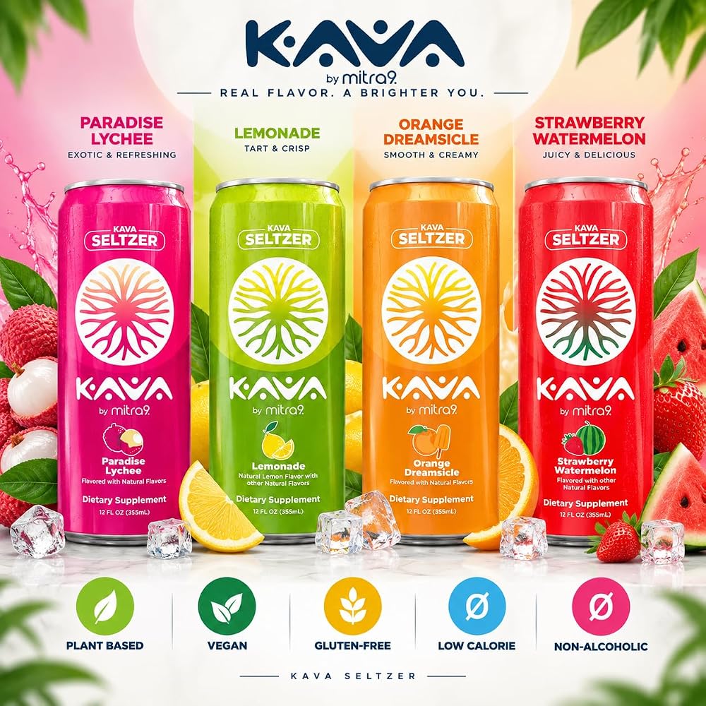 Mitra9 MITRA-9 Botanical Beverages - Kava Drink Flavor Variety Pack