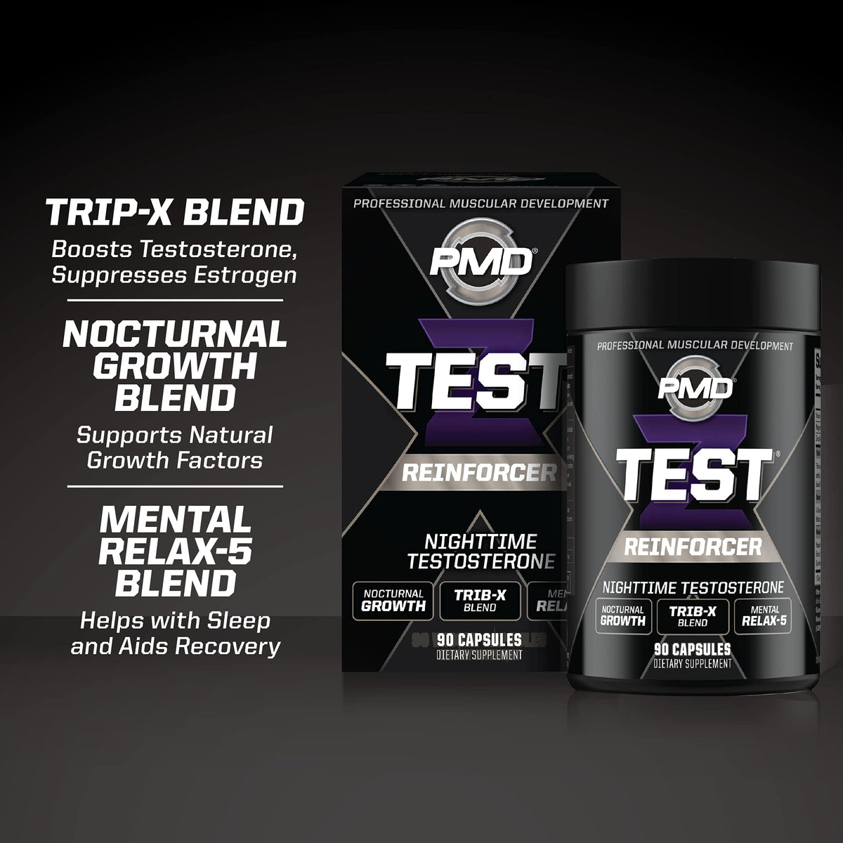 PMD Sports Z-Test Nighttime Testosterone Support - 90 Capsules - image 4