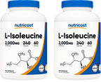 Nutricost L-Isoleucine 2000mg Per Serving, 240 Capsules (60 Servings)
