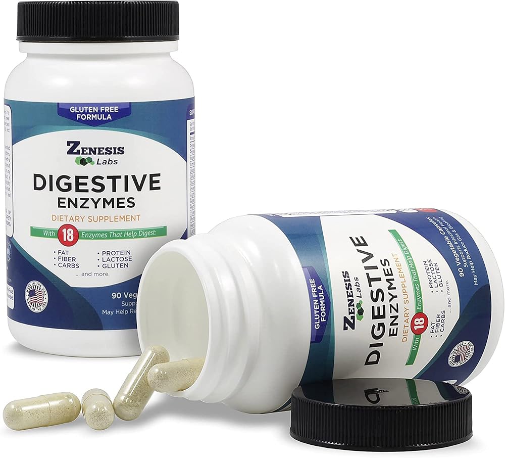 Zenesis Labs Digestive Enzymes Multi-Enzyme Complex - 360 Capsules - image 2