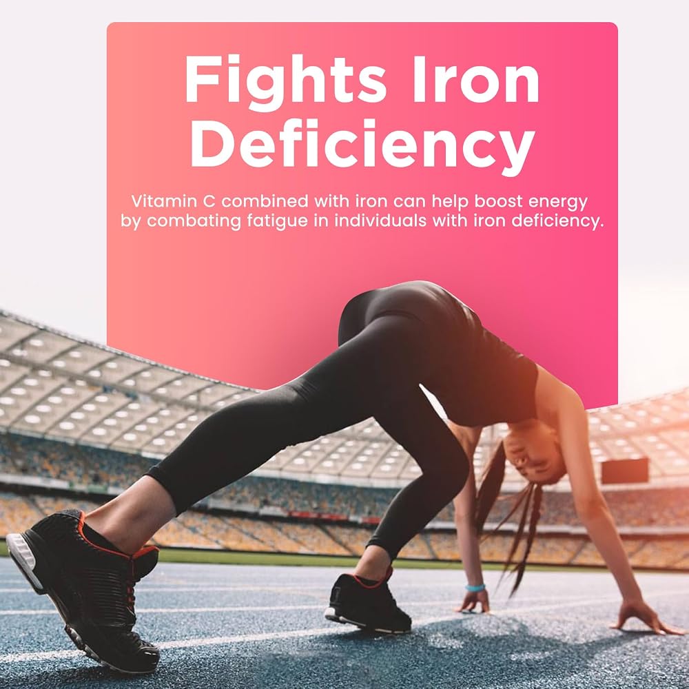 CFILIHTC Iron Gummies for Women & Men - Iron Supplement with Vitamin