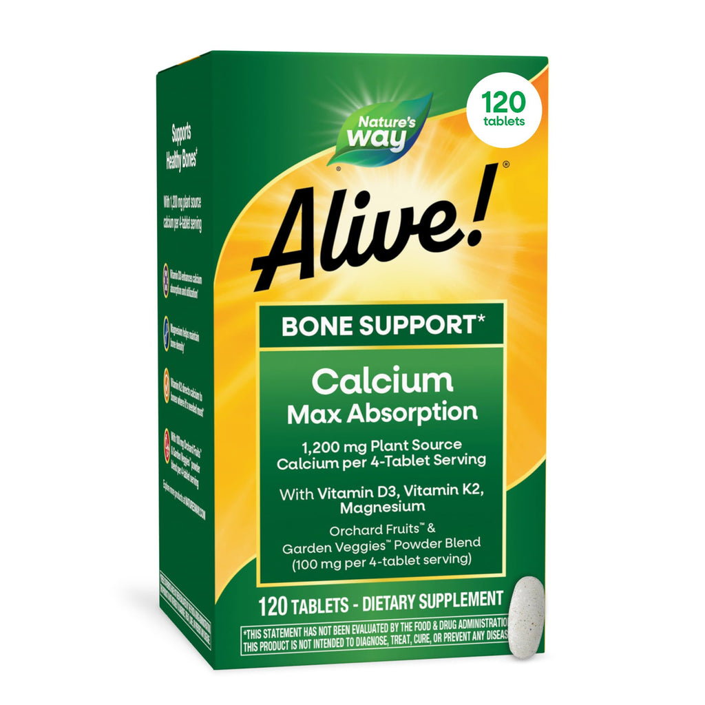 Nature's Way Alive! Calcium Bone Support - 120 Tablets