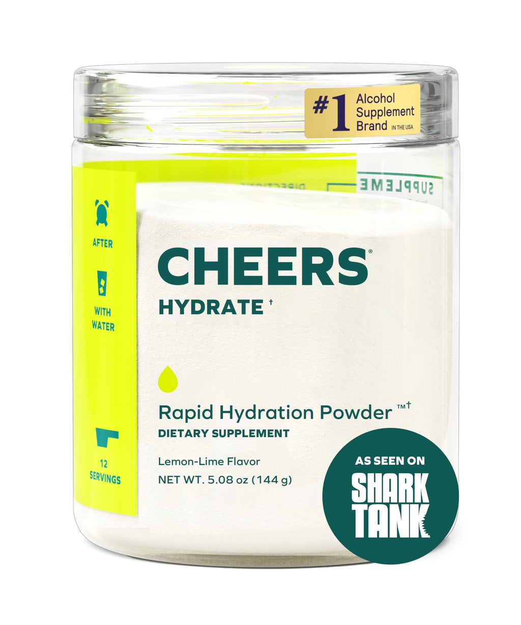 Cheers Hydrate Oral Rehydration Solution Lemon Lime - 12 Servings