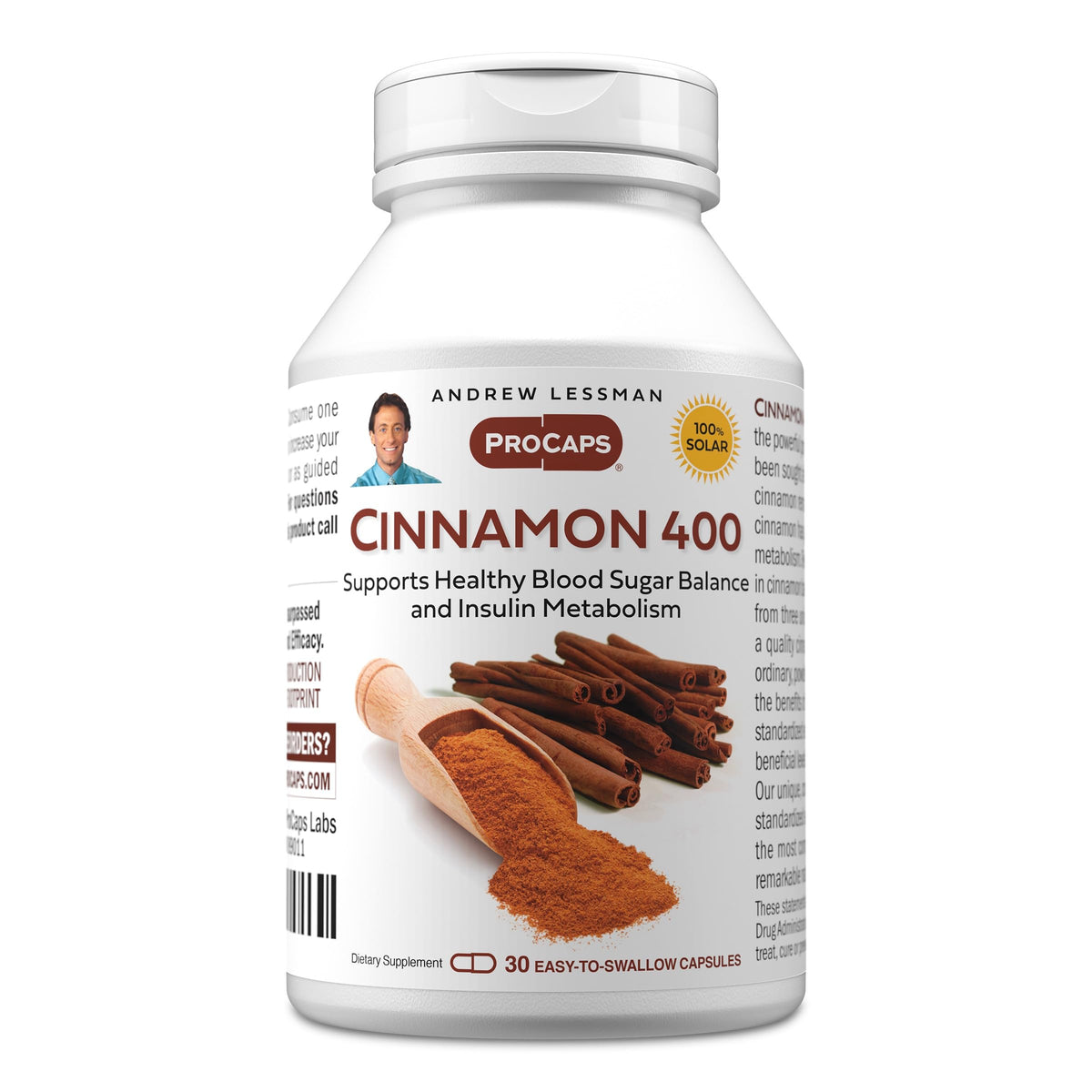 ANDREW LESSMAN Cinnamon 400mg - Capsules - High Potency