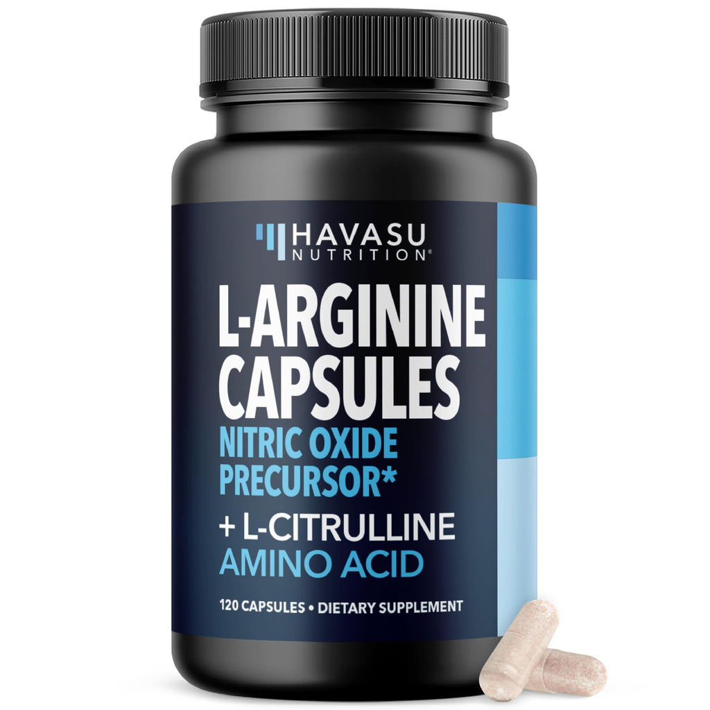 HAVASU NUTRITION L-Arginine Nitric Oxide Supplement Capsules