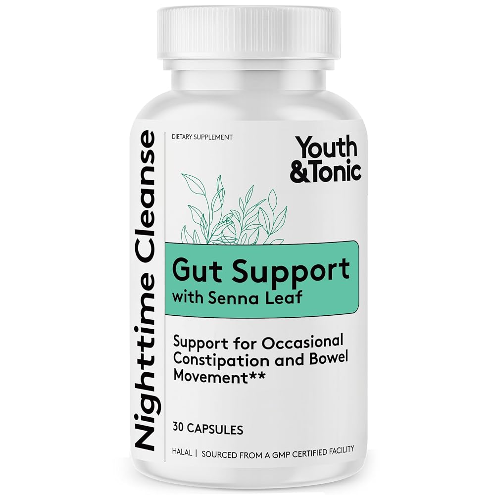 Youth & Tonic Colon Cleanse & Constipation Relief, Senna Leaf Laxative