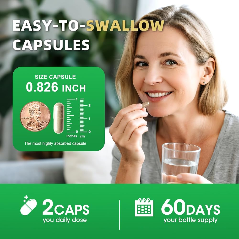 MABEFY Cortisol Support Supplement for Women & Men - 60 Capsules - image 7