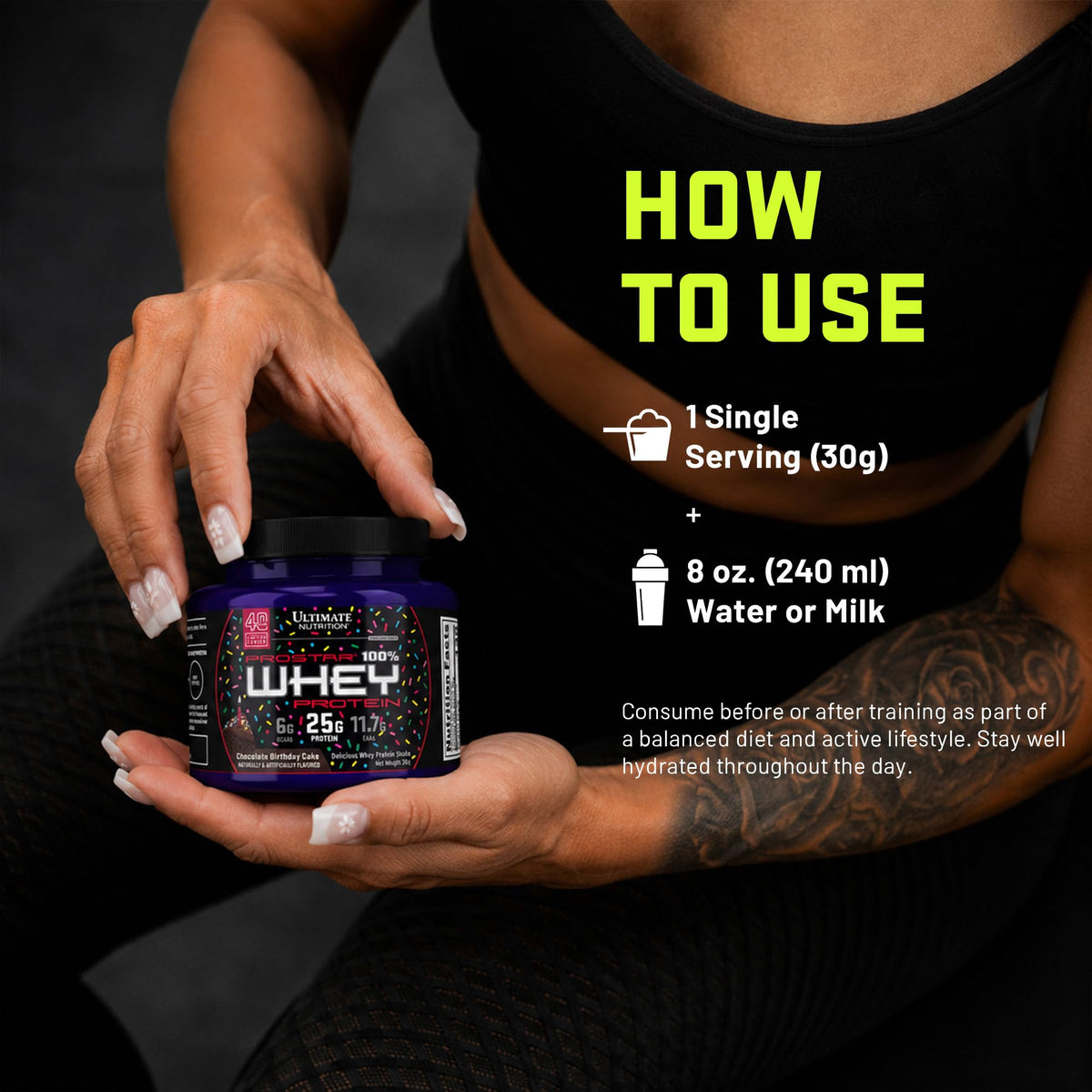 Ultimate Nutrition Prostar Whey Protein Isolate, Chocolate Birthday Cake - image 5