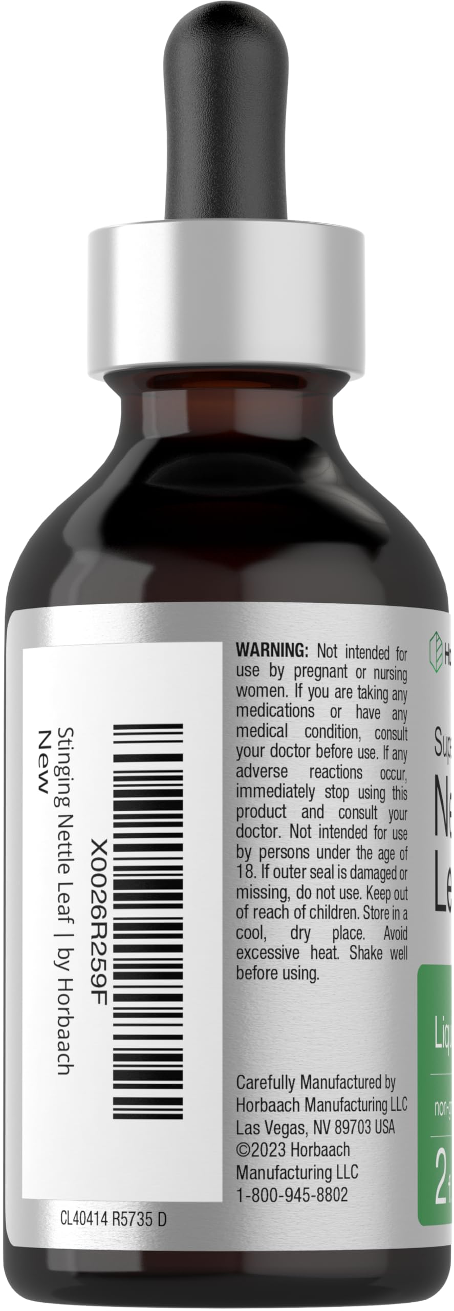 Horbäach Nettle Leaf Extract Drops Alcohol Free - 2 fl oz - image 3