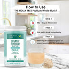 The Holly Tree Psyllium Husk Powder Organic - 8 oz - image 5