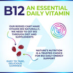 Nature's Nutrition Vitamin B12 Energy Gummies - 4500 mcg Extra
