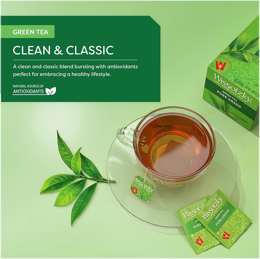 Wissotzky Pure Green Tea - 120 Tea Bags (6 Pack) - image 2