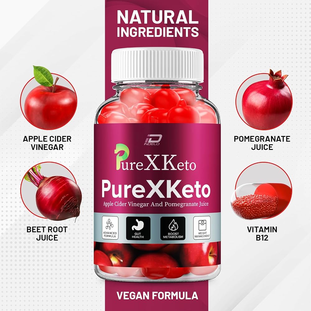 Indelo PureXKeto ACV Gummies Weight Management - 120 Gummies - image 3